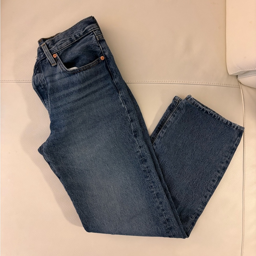 Levi's 501s Dark Blue Women’s Straight Jeans